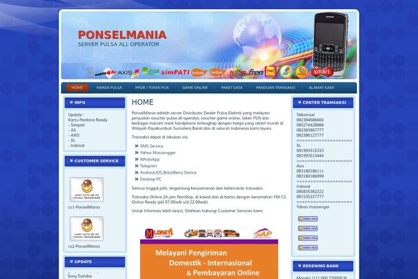 ponselmania.net site used Ponsel