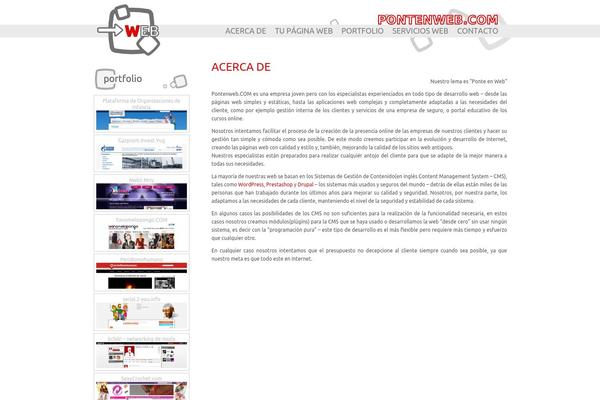 pontenweb.com site used Wp_template