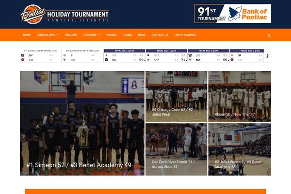 pontiacholidaytournament.com site used Thetourney