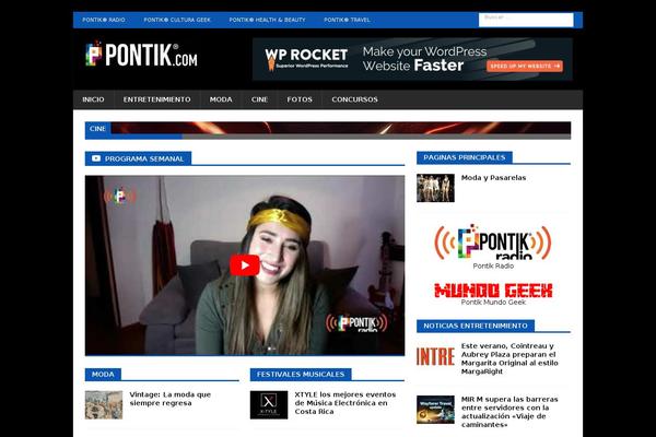 pontik.com site used MH Magazine