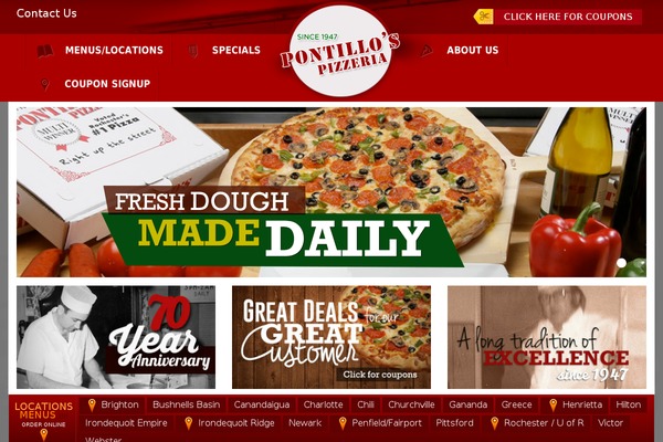 pontillospizza.com site used Pontillo