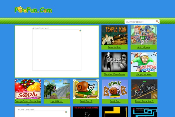 Game-blue theme site design template sample