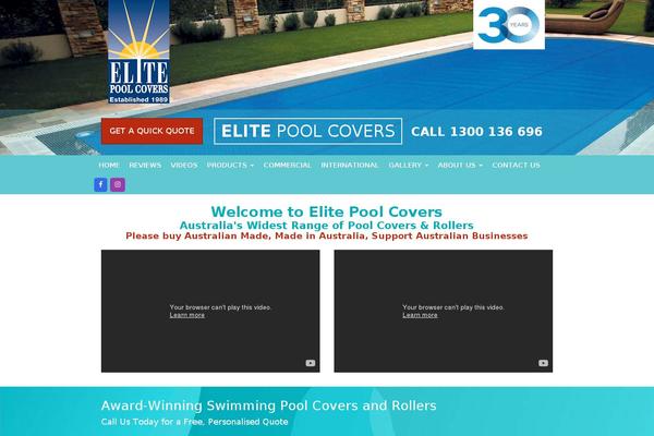 poolcovers.com.au site used Elite-pool-covers