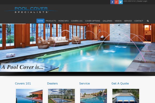 poolcovers.com site used 3Clicks