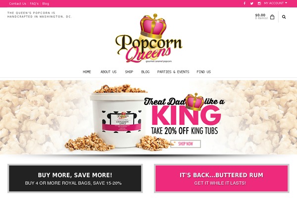 popcornqueens.com site used Sellegance