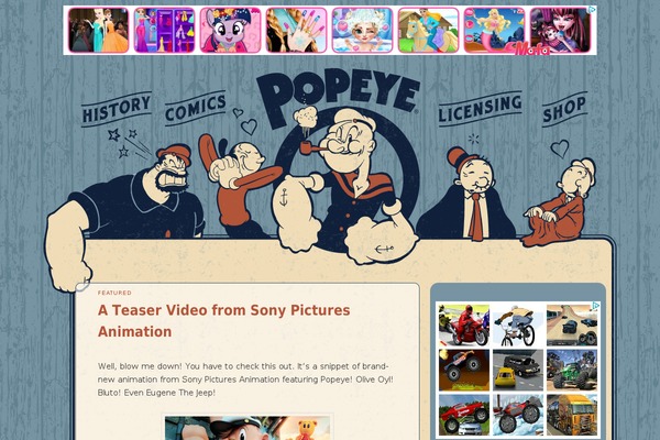 popeye.com site used Popeye-theme