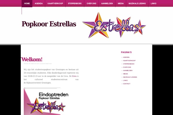 popkoorestrellas.nl site used Swanky