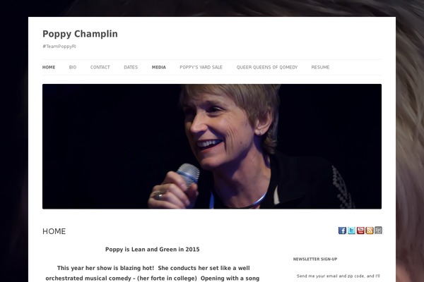 Twenty Twelve theme site design template sample