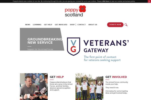 poppyscotland.org.uk site used Poppy