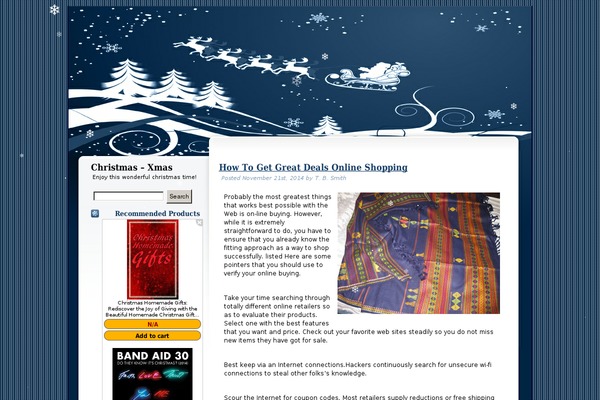 Christmas Is Near theme site design template sample