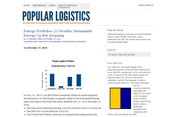 popularlogistics.com site used Thesis 1.8.5