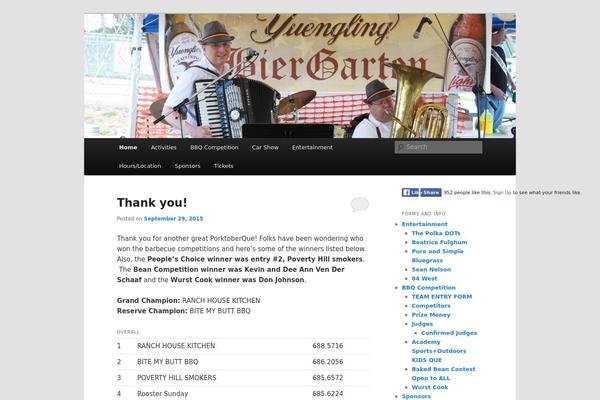 WordPress website example screenshot