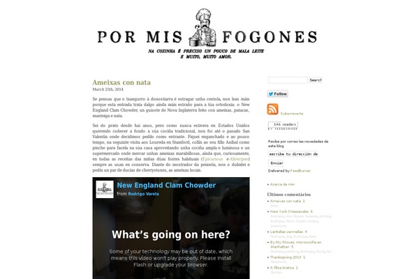 pormisfogones.eu site used minimalism