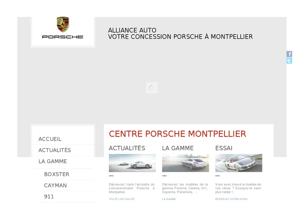 porsche-montpellier.com site used Alliance-auto