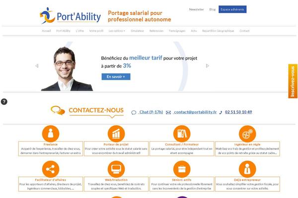 portability.fr site used Portability