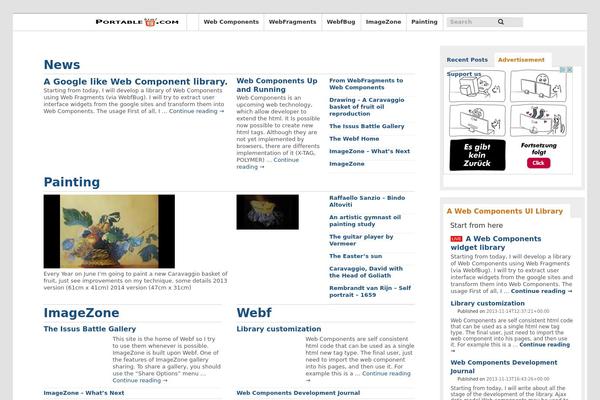 portablehtml.com site used Webf