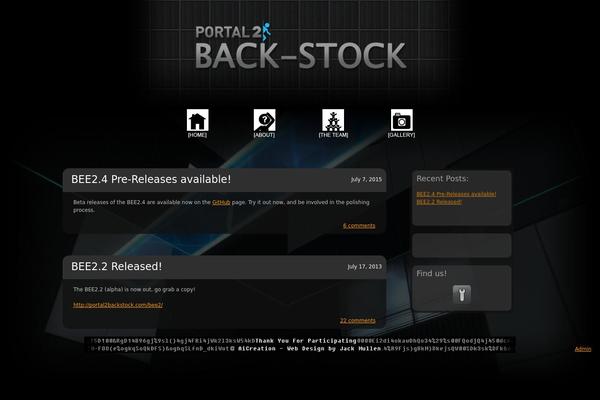 portal2backstock.com site used Backstock_theme