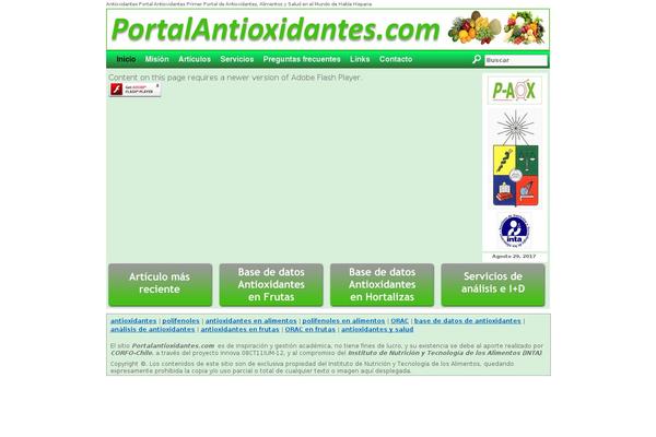 portalantioxidantes.com site used Theme_antioxidantes