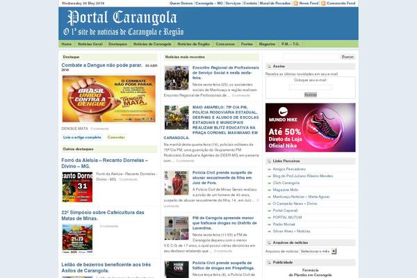 portalcarangola.com site used Wp Max