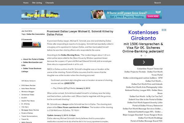 WordPress website example screenshot
