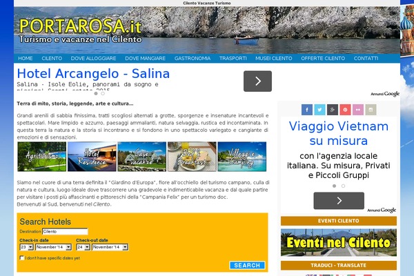 portarosa.it site used Cilentovacanze