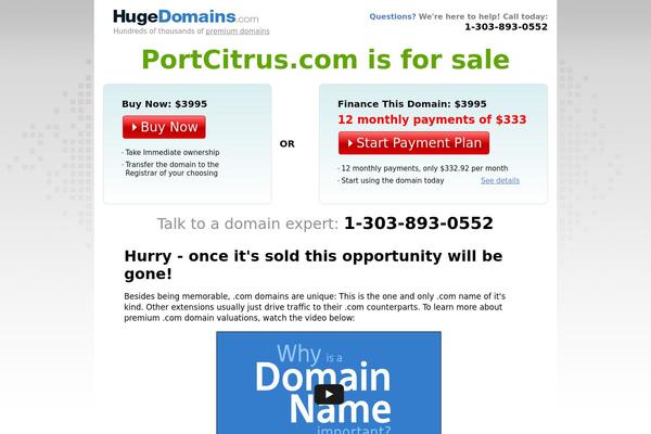 portcitrus.com site used Magazine Pro