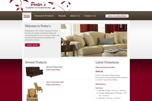 porterscarpetandfurniture.com site used Porters