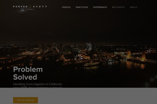 porterscott.com site used Litigation-law-firm