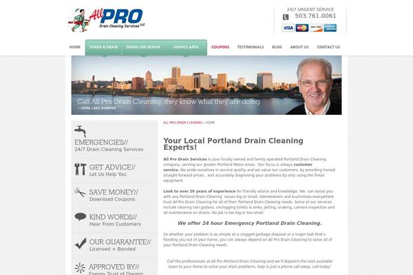 portlanddrainservices.com site used Allpro