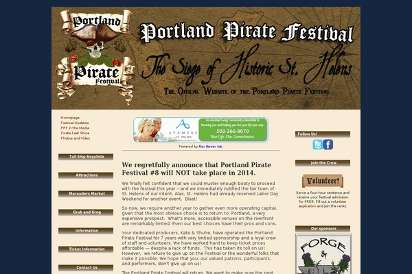 portlandpiratefestival.com site used Sea-edge