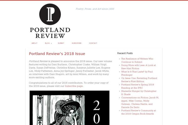 portlandreview.org site used Portlandreview2013