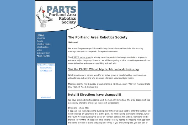 portlandrobotics.org site used Parts
