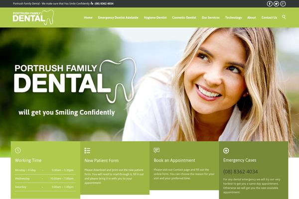 portrushfamilydental.com.au site used HealthCenter