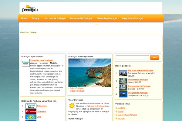 portugal.nl site used Blixem-leisure