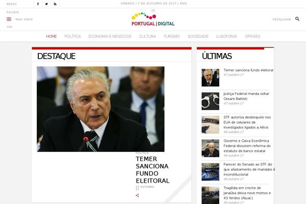 portugaldigital.com.br site used Newsroom
