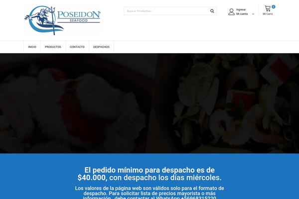 poseidonseafood.cl site used Shopinia_layout12