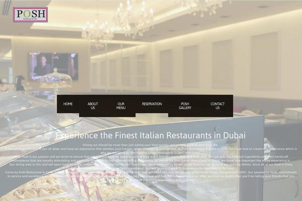 Milano theme site design template sample