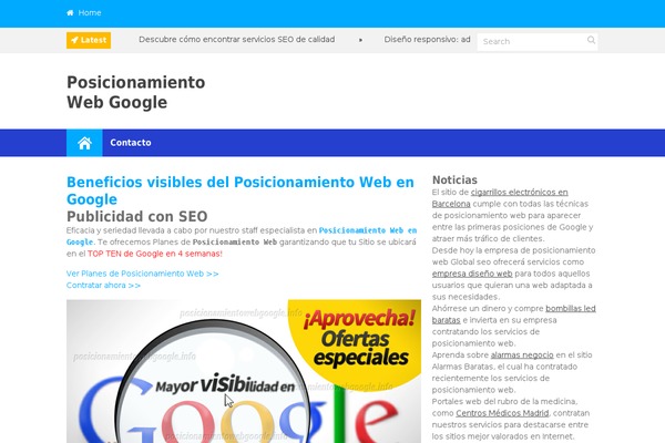 posicionamientowebgoogle.info site used Discover
