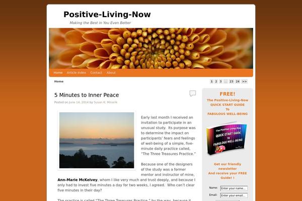 positive-living-now.com site used Refine-blog