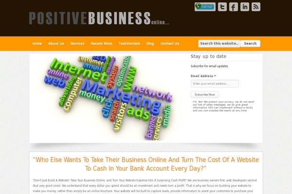 positivebusinessonline.com site used Integraone-new