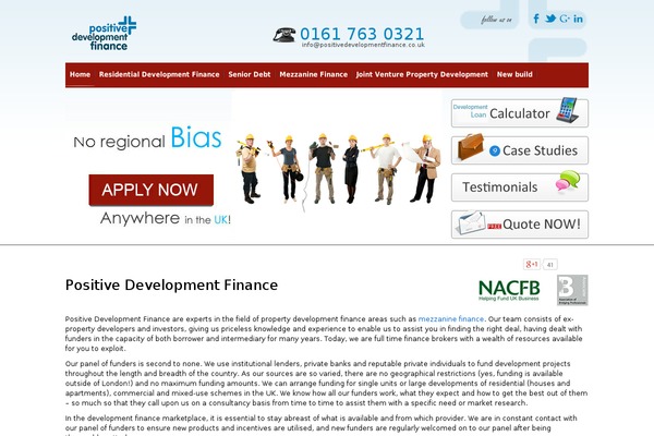 positivedevelopmentfinance.co.uk site used Pbf