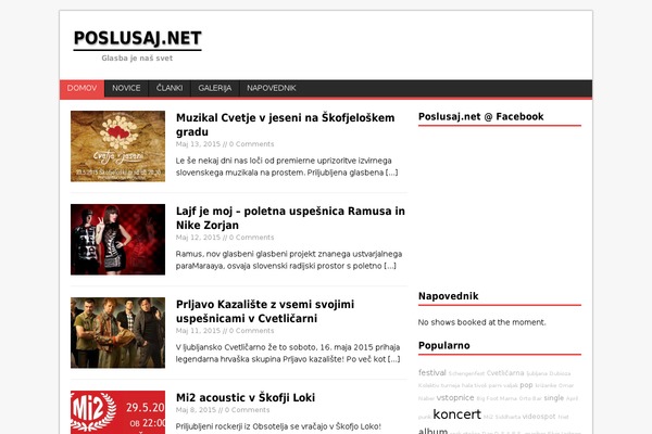 poslusaj.net site used Poslusaj-net