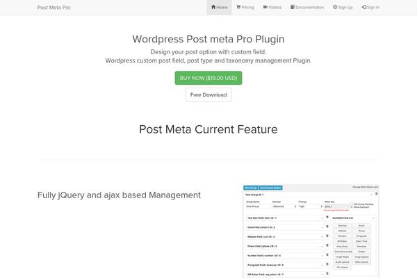 post-meta.com site used Postmeta