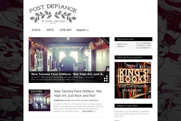 Gonzo theme site design template sample