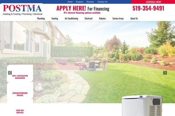postma.ca site used Plumberseo-bootstrap