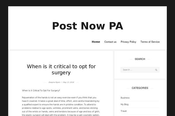 postnowpa.com site used Nisarg
