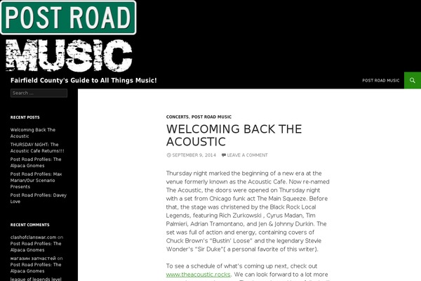 Twenty Fourteen theme site design template sample