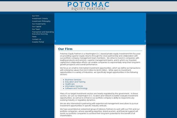 potomacequitypartners.com site used Potomac