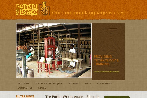 Pottery theme websites examples