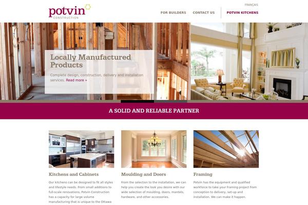 potvinconstruction.com site used Studiopaul